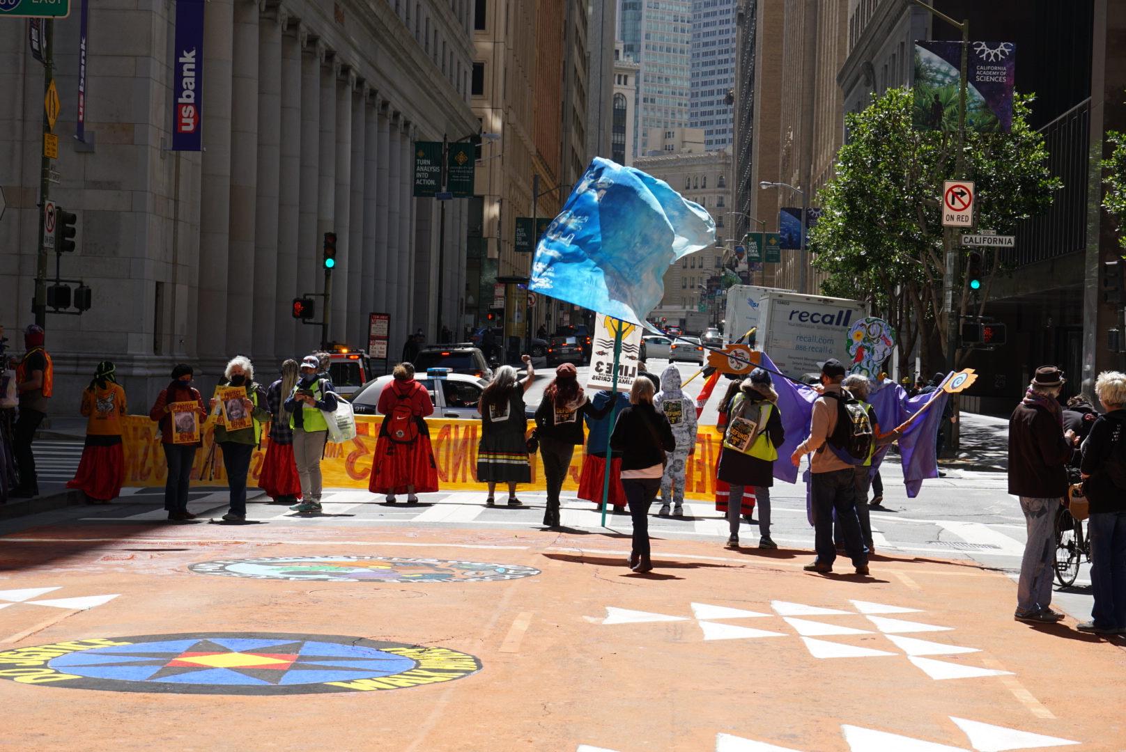 Wells Fargo: Defund Line 3 Mural Action:April 9th, 2021